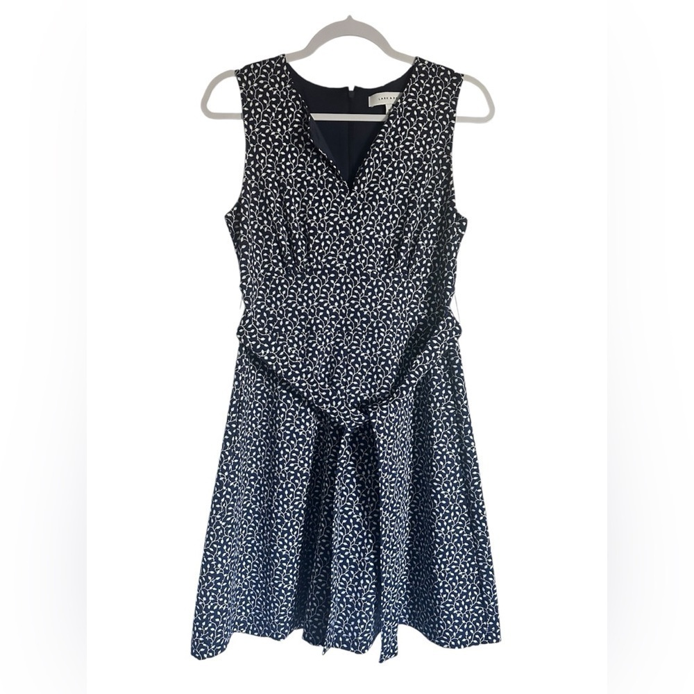 Navy Floral A-Line Dress​​​​​​